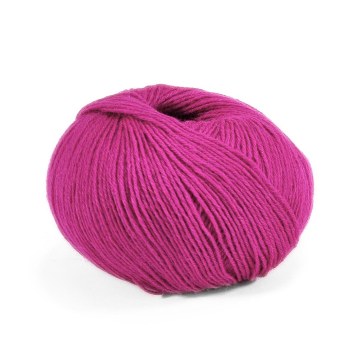 451 Пряжа Campolmi Filati Georgia, 50г - 200м, фуксія, 50% вовна меринос, 50% акрил