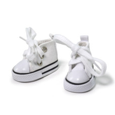 455458 10 SHOES FOR AMIGURUMI взуття для ляльок 1 пара, білі