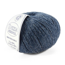 456 Пряжа Campolmi Filati Svezia, 100г - 250м, синьо-сірий, 50% вовна, 50% акрил