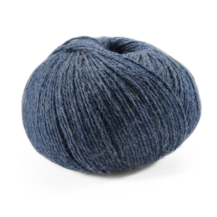 456 Пряжа Campolmi Filati Svezia, 100г - 250м, синьо-сірий, 50% вовна, 50% акрил