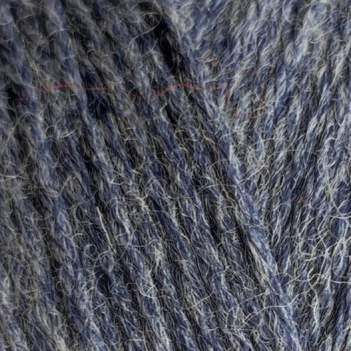 456 Пряжа Campolmi Filati Svezia, 100г - 250м, синьо-сірий, 50% вовна, 50% акрил