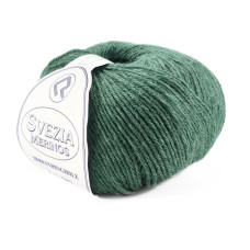 457 Пряжа Campolmi Filati Svezia, 100г - 250м, зелений, 50% вовна, 50% акрил