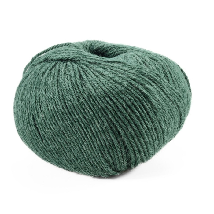457 Пряжа Campolmi Filati Svezia, 100г - 250м, зелений, 50% вовна, 50% акрил