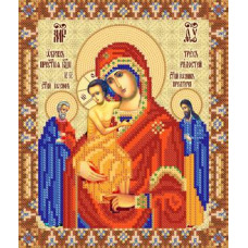 РИП-061 Ікона Божої Матері Трьох радостей. Марічка. Схема на тканині для вишивання бісером