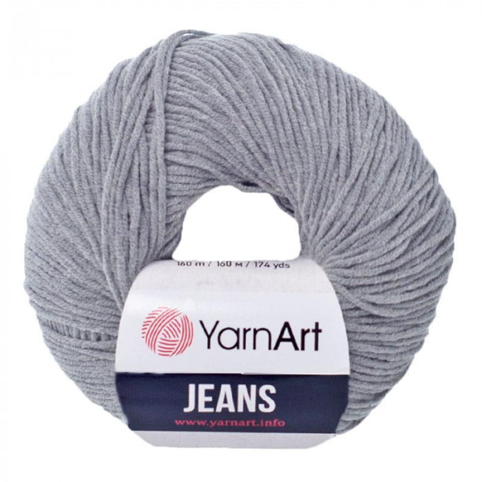 46 Пряжа Jeans 50гр - 160м (Сірий) YarnArt