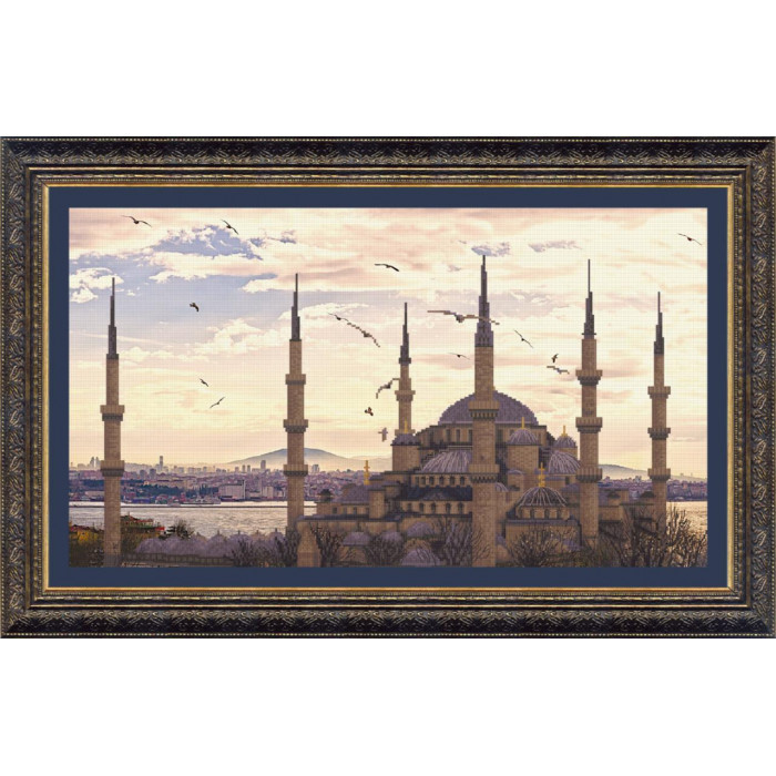 ВТ-516 Мечеть Султанахмет. 47.5x27 см. Crystal Art. Набір для вишивки хрестиком на Aida 14