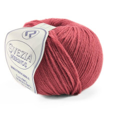 462 Пряжа Campolmi Filati Svezia, 100г - 250м, кораловий, 50% вовна, 50% акрил