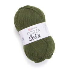 4626 Пряжа Forza Solid 100г-420м (темно-оливковий). YarnArt