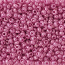 46326 10/0 чеський бісер Preciosa, 5 г, рожевий, непрозорий крейдяний глянцевий перламутровий