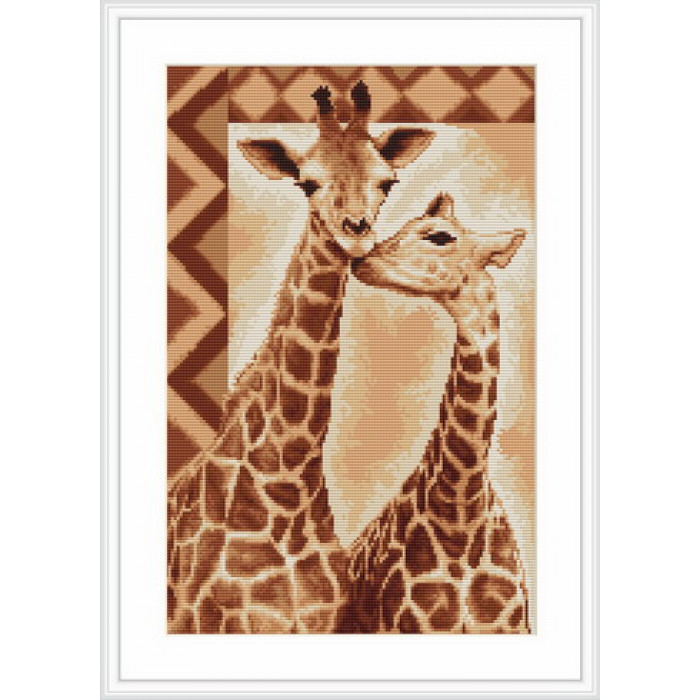 B2216 Жирафы. Luca-S. Набор для вышивания нитками
