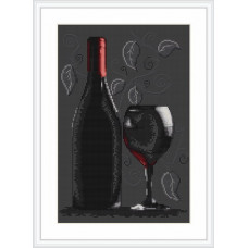 B2220 Пляшка з вином. Luca-S. Набір для вишивання нитками(Знятий з виробництва)