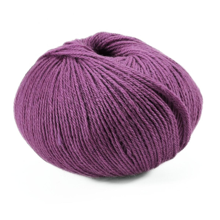 464 Пряжа Campolmi Filati Svezia, 100г - 250м, темно-бузковий, 50% вовна, 50% акрил