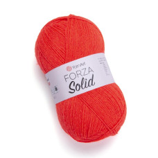 4644 Пряжа Forza Solid 100г-420м (неоновий червоний). YarnArt
