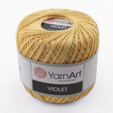 4653 Пряжа Violet 50гр - 282м (Жовтий) YarnArt