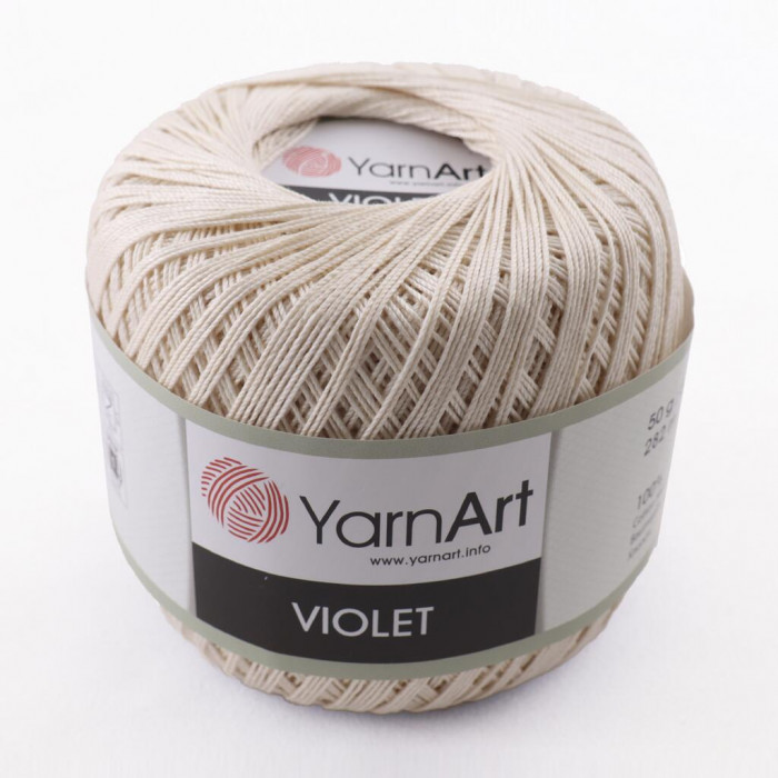 4660 Пряжа Violet 50гр - 282м (Кремовий) YarnArt