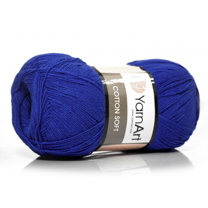 47 Пряжа Cotton Soft 100гр - 600м (Синій) YarnArt