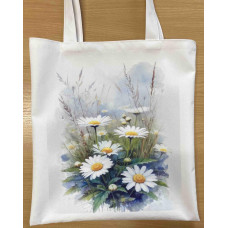 4756 Alisena Сумка-шопер - Ромашки 37x37 см, габардин