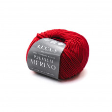 4794/17 Пряжа Premium Merino, 50г-175м, червоний, Luca-S, 100% вовна