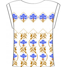 825-14/09 Блузка жіноча з трикутним вирізом (розмір 44). Чарівна Мить. Вишиванки