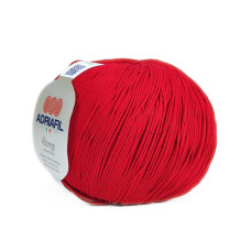 48 Пряжа Adriafil Alterego Filato, 150г - 385м, червоний, 100% мерсенізована бавовна