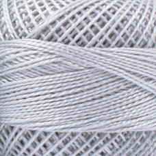 489 Муліне Art. 87 Pearl Cotton Luca-S, бавовна, 10 г, 80 м, колір сріблясто-сірий