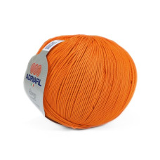 49 Пряжа Adriafil Alterego Filato, 150г - 385м, помаранчевий, 100% мерсенізована бавовна