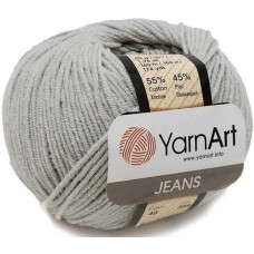 49 Пряжа Jeans 50гр - 160м (Сірий) YarnArt