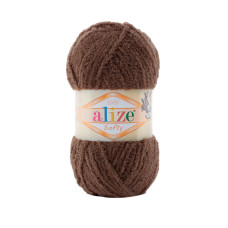 493 Пряжа Softy 50гр-115м (темно-коричневий). Alize