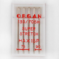 Голки суперстрейч асорті №75-90 (5шт) Organ