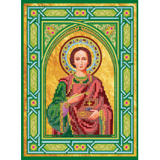 ACK-158 Ікона Святий Пантелеймон. АбрисАрт. Схема на полотні для вишивання бісером (АСК-158)