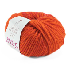 5/2024 Пряжа Laines du Nord Chunky Degrade, 200г - 120м, помаранчевий, 100% вовна