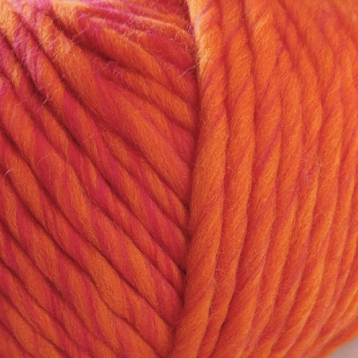 5/2024 Пряжа Laines du Nord Chunky Degrade, 200г - 120м, помаранчевий, 100% вовна
