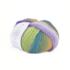 5 Пряжа Laines du Nord Alpaca Color, 50г - 115м, мультиколор, 60% альпака, 30% вовна, 10% нейлон