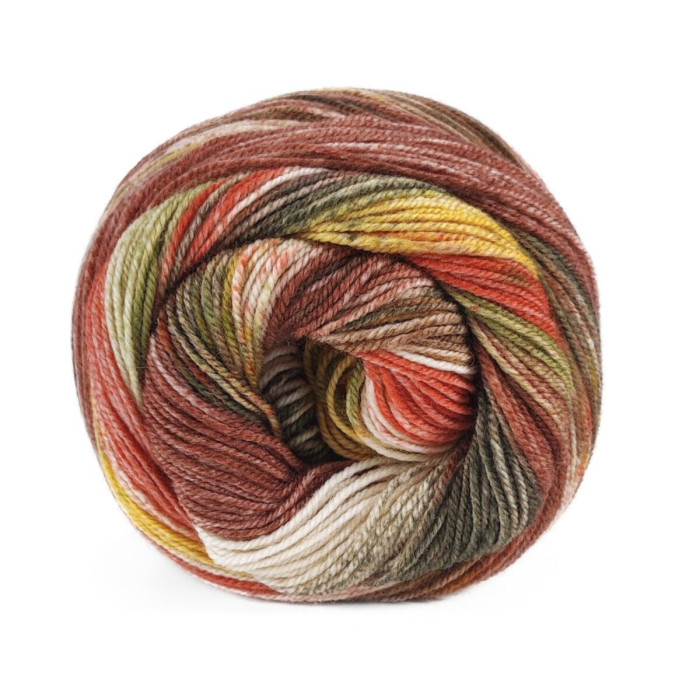 5 Пряжа Laines du Nord Carnival Sock, 100г - 420м, мультіколор, 75% вовна, 25% нейлон