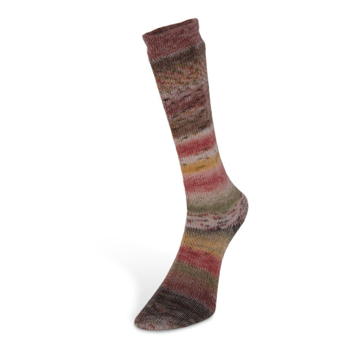 5 Пряжа Laines du Nord Carnival Sock, 100г - 420м, мультіколор, 75% вовна, 25% нейлон