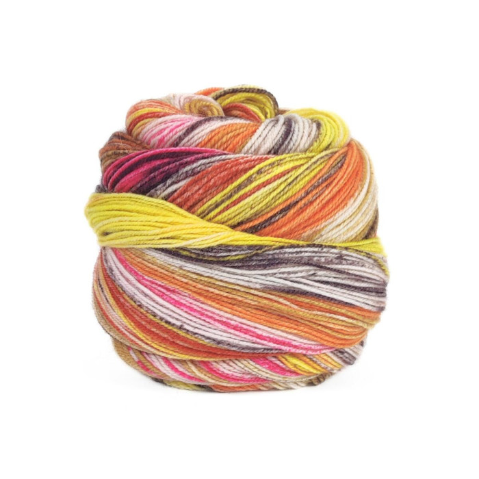5 Пряжа Laines du Nord Eclectic Sock, 100г - 420м, різнокольоровий, 75% вовна, 25% нейлон