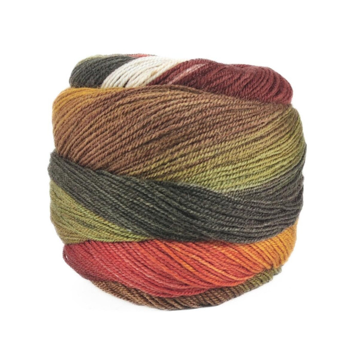 5 Пряжа Laines du Nord Harmonious Sock, 100г - 420м, різнокольоровий, 75% вовна, 25% нейлон