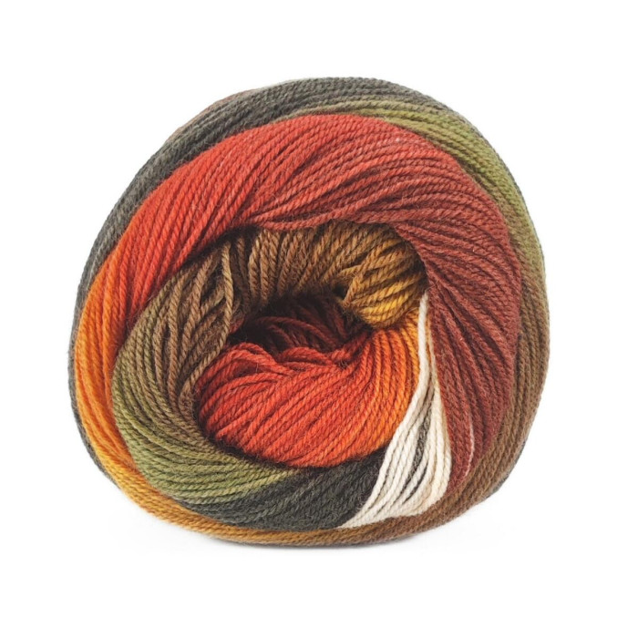 5 Пряжа Laines du Nord Harmonious Sock, 100г - 420м, різнокольоровий, 75% вовна, 25% нейлон