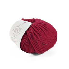 5 Пряжа Laines du Nord Holiday Tweed, 50г - 125м, червоний, 50% вовна, 39% акрил, 11% віскоза