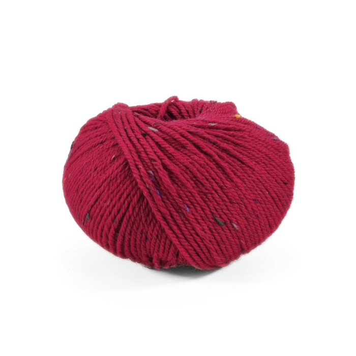 5 Пряжа Laines du Nord Holiday Tweed, 50г - 125м, червоний, 50% вовна, 39% акрил, 11% віскоза