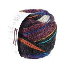 5 Пряжа Laines du Nord Indulgence Sock, 100г - 420м, різнокольоровий, 75% вовна, 25% нейлон