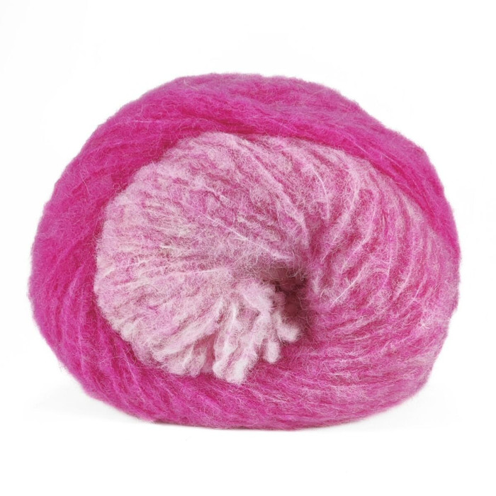 5 Пряжа Laines du Nord Piuma Alpaca Degrade,100г - 250м, різнокольоровий, 48% альпака, 44% лана без мюлесінгу, 8% нейлон