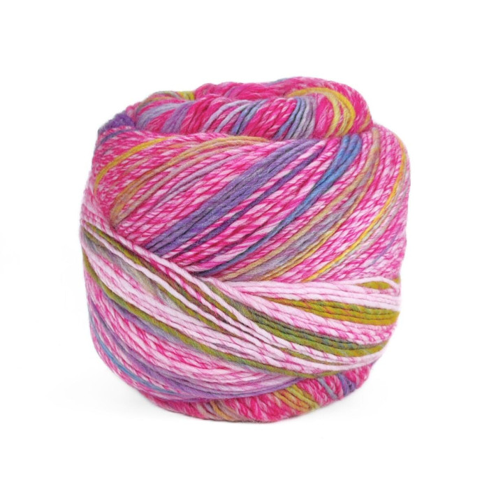 5 Пряжа Laines du Nord Poema Stripes, 150г - 450м, різнокольоровий, 100% вовна