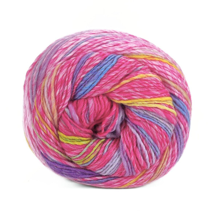 5 Пряжа Laines du Nord Poema Stripes, 150г - 450м, різнокольоровий, 100% вовна