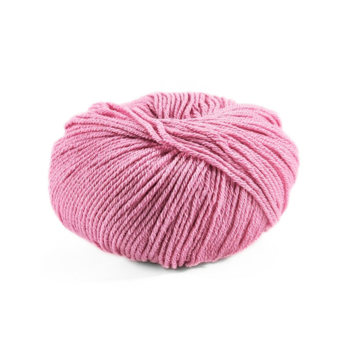 5 Пряжа Laines du Nord Spring Wool, 50г - 140м, піон, 50% вовна, 50% бавовна