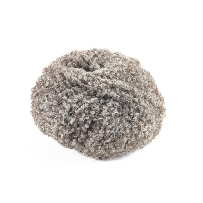 5 Пряжа Laines du Nord Teddy B, 50г - 120м, світло-сірий, 75% альпака, 10% вовна, 15% поліамід