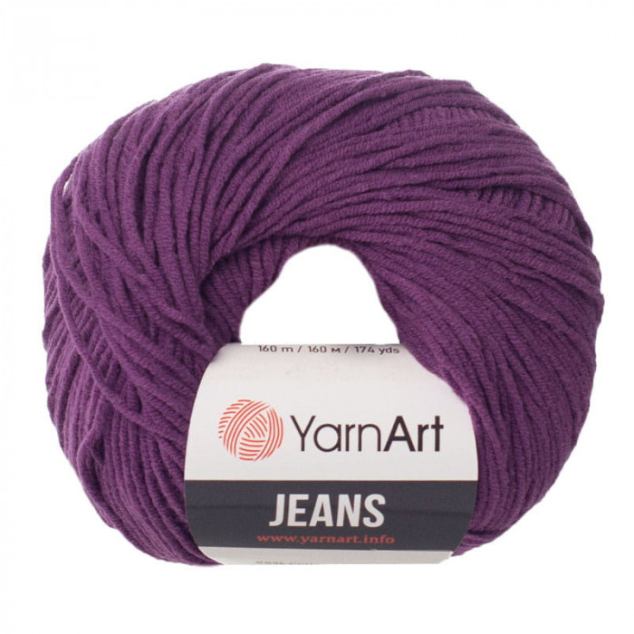 50 Пряжа Jeans 50гр - 160м (Фіолетовий) YarnArt