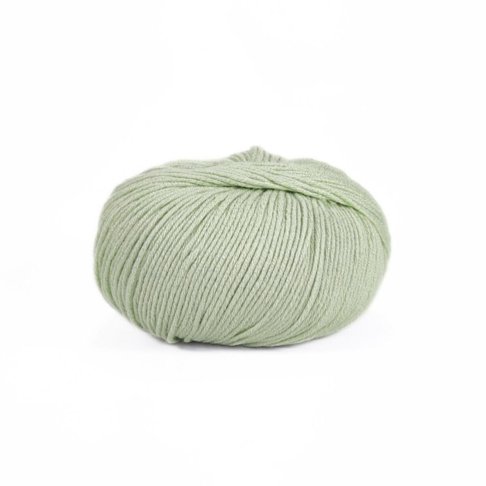 500 Пряжа Laines du Nord Baby Soft, 50г - 135м, зелений чай, 50% бавовна органічна, 50% cоєві волокна