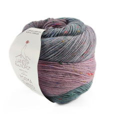 500 Пряжа Laines du Nord Poema Tweed, 150г - 600м, бузковий-блакитний, 94% вовна, 6% віскоза