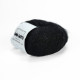 5000 Пряжа Lana Gatto Silk Mohair Lux, 25г - 210м, чорний, 78% cуперкід мохер, 14% шовк, 4% нейлон, 4% поліамід